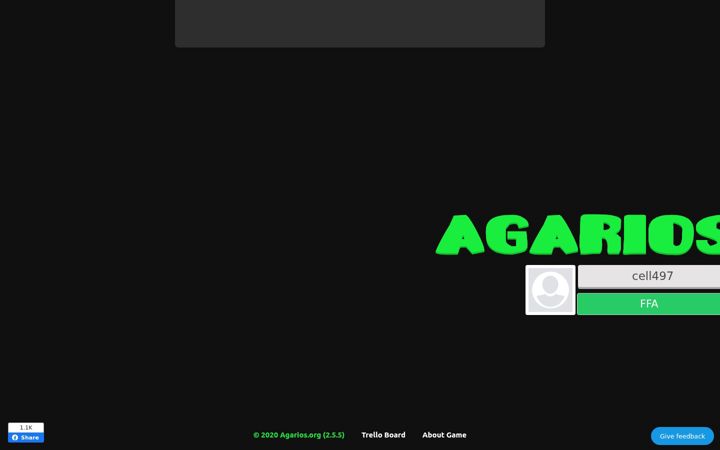 Screenshot of agarios.org