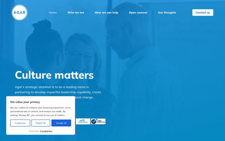Screenshot of agarmanagementconsultancy.co.uk