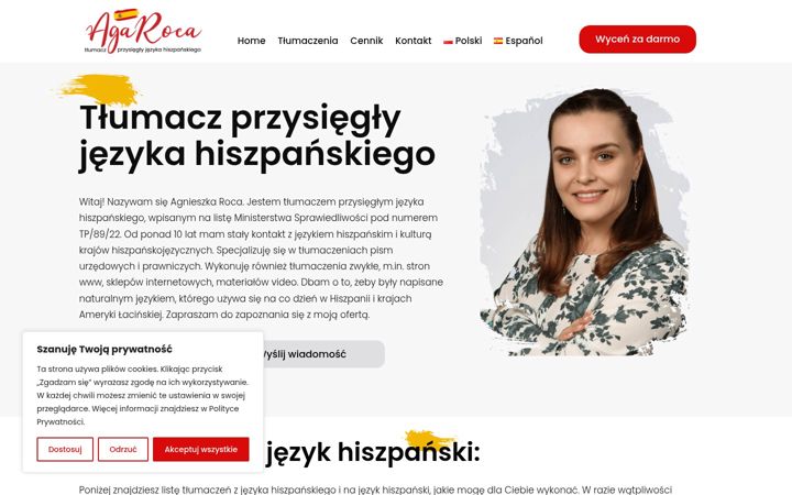 Screenshot of agaroca.com