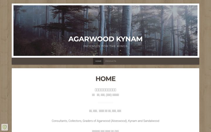 Screenshot of agarwood-kynam.com