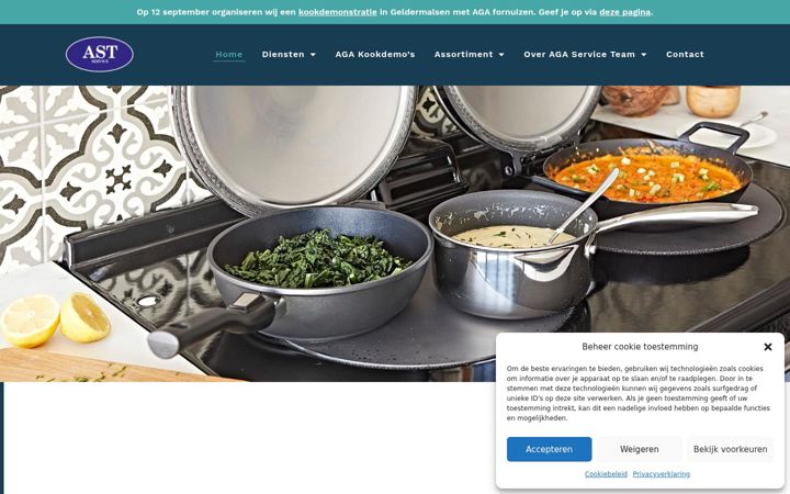Screenshot von agaserviceteam.nl