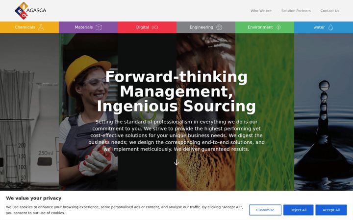 Screenshot of agasga.com