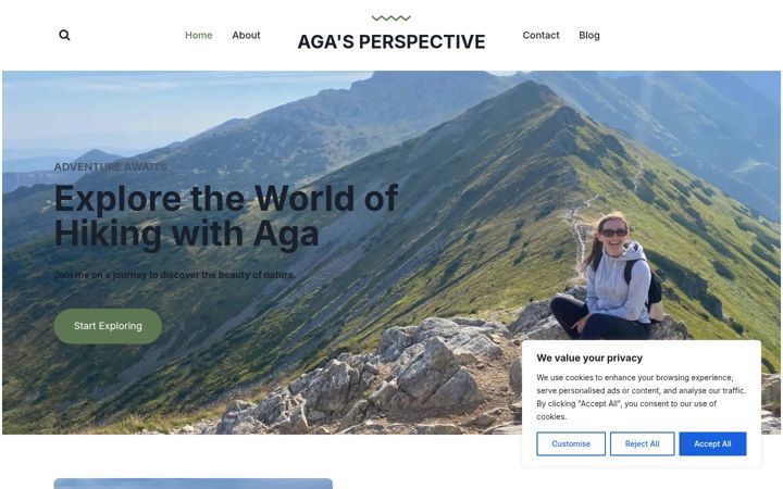 Screenshot of agasperspective.com