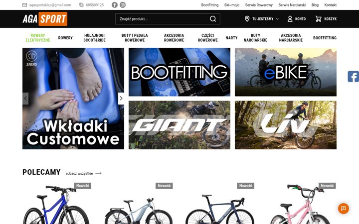 Screenshot of agasport.com.pl