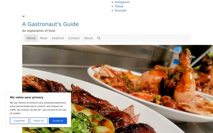 Screenshot of agastronautsguide.com