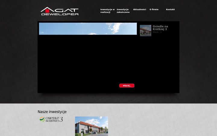 Screenshot of agat-deweloper.pl