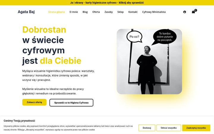 Screenshot of agatabaj.pl