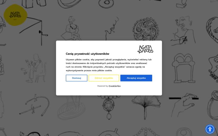 Screenshot von agatabartos.com