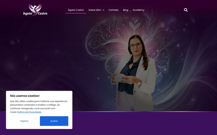 Screenshot von agatacastro.com