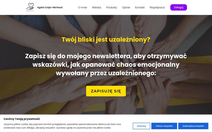 Screenshot von agataczaja.pl