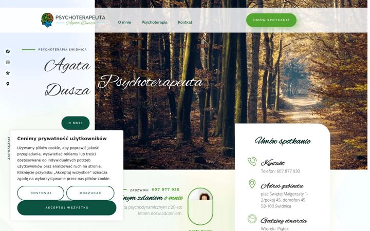 Screenshot von agatadusza.pl