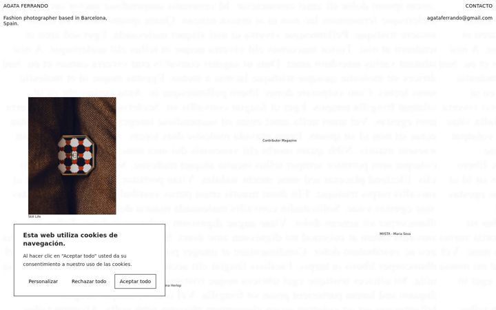 Screenshot von agataferrando.com