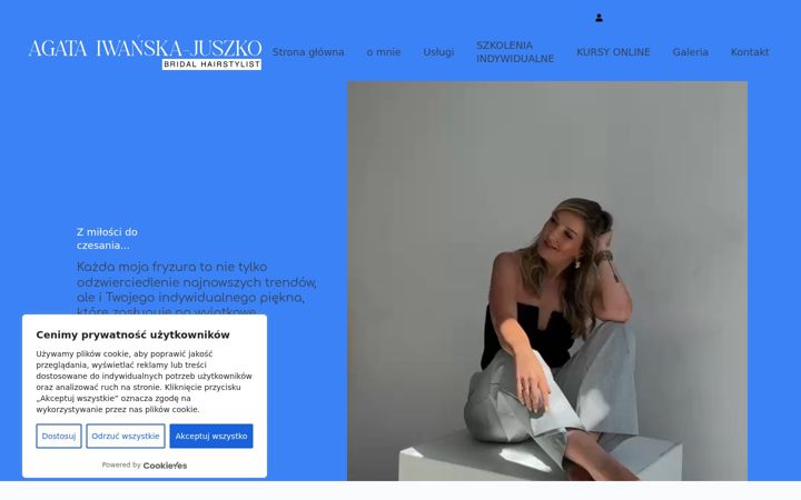 Screenshot of agataiwanskajuszko.com