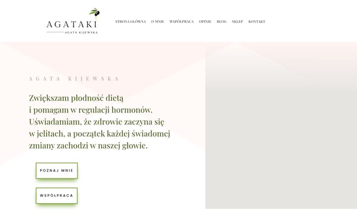 Snímek obrazovky agataki.pl