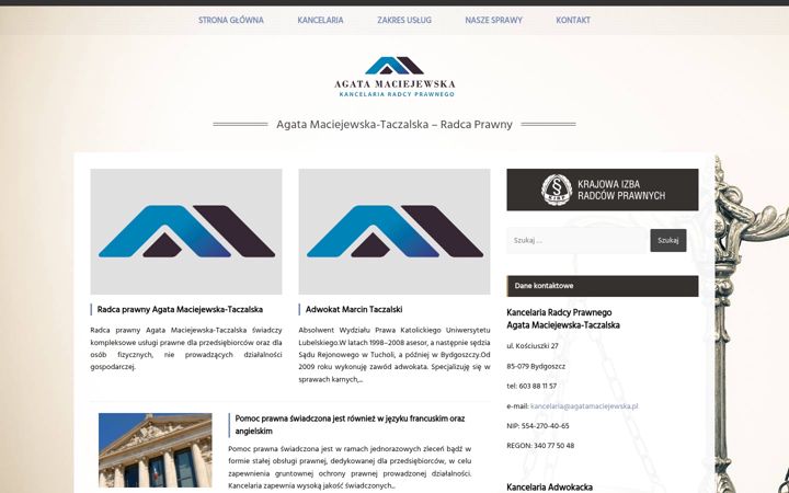 Screenshot von agatamaciejewska.pl