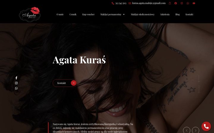 Screenshot von agatamaluje.pl