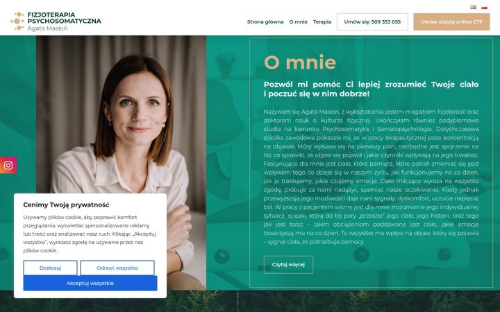 Screenshot von agatamaslon.pl
