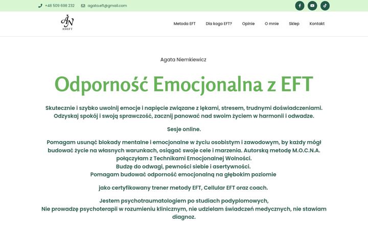 Screenshot von agataniemkiewicz.pl