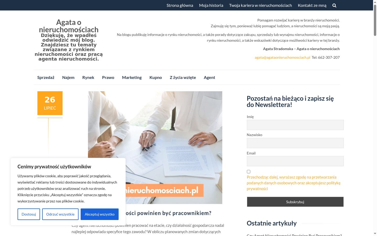 Screenshot des Einwilligungsbanners vor jeglicher Interaktion