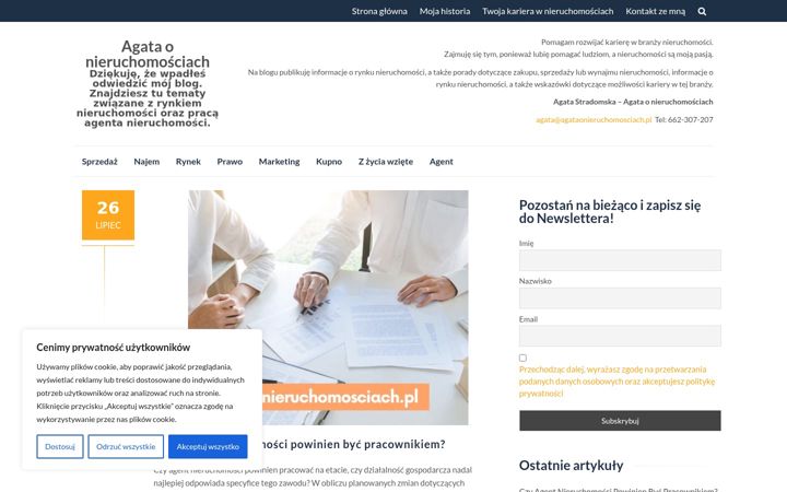 Screenshot von agataonieruchomosciach.pl