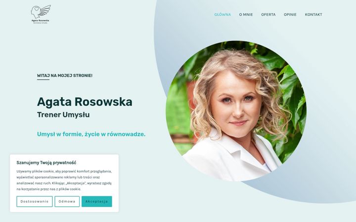 Ekrānuzņēmums no agatarosowska.pl