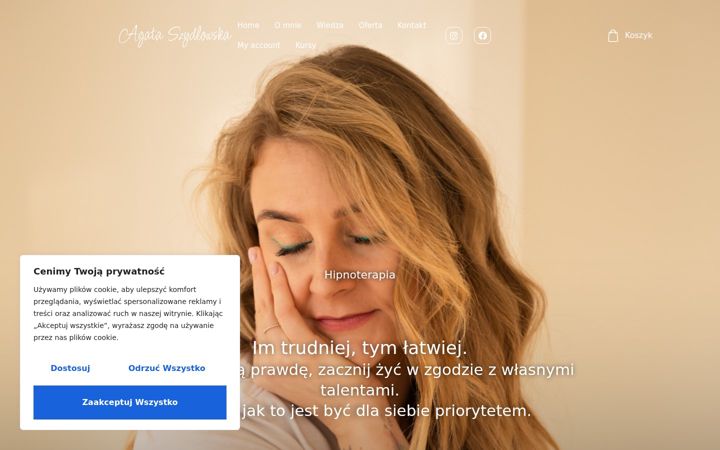 Screenshot von agataszydlowska.com