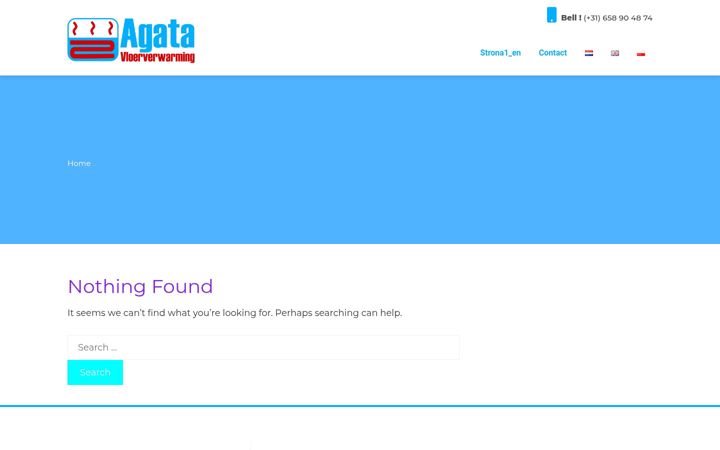 Screenshot of agatavloerverwarming.nl
