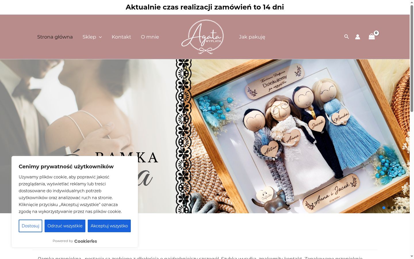 Posnetek zaslona pasice za privolitev, prikazane pred kakršno koli interakcijo