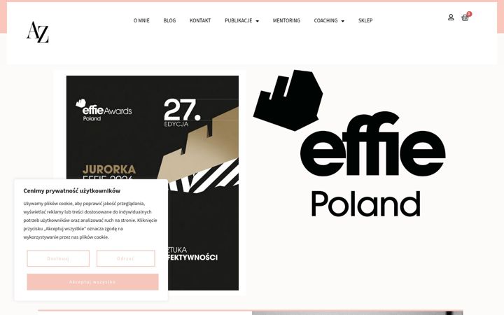 Ekraanipilt saidist agatazych.com
