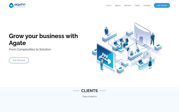 Screenshot of agate.co.in