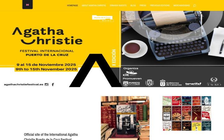 Screenshot of agathachristiefestival.es