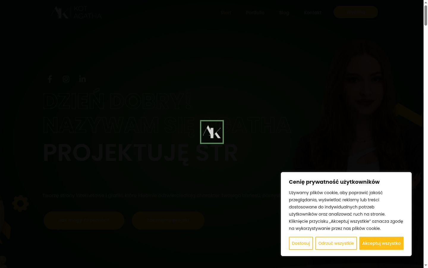 Screenshot tal-banner tal-kunsens muri qabel kwalunkwe interazzjoni