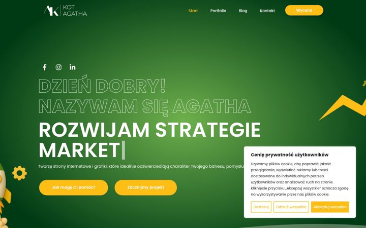 Screenshot ta' agathakot.pl