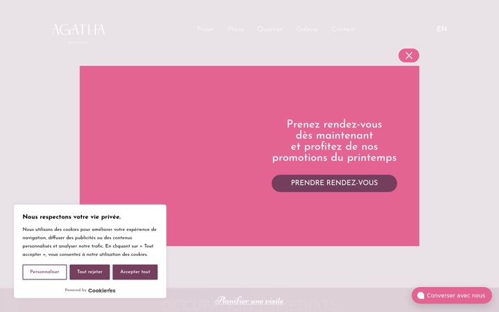 Screenshot of agathalocatif.ca