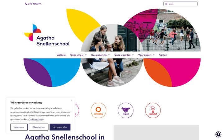 Screenshot of agathasnellen.nl