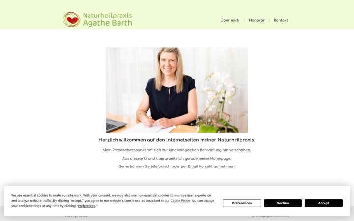 Screenshot of agathebarth.de