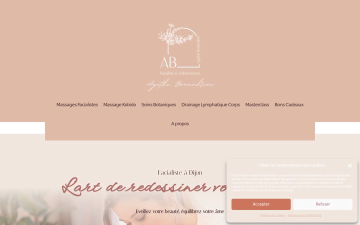 Screenshot of agathebonandrini.com