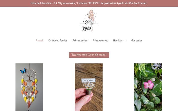 Zrzut ekranu agathefeemain.com