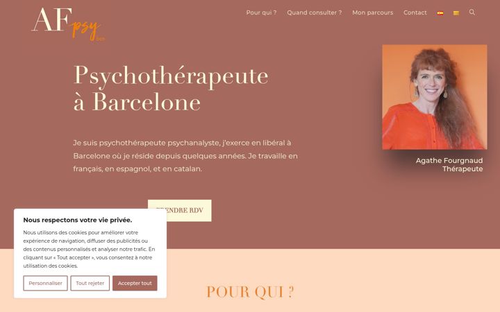 Screenshot of agathefourgnaud.com