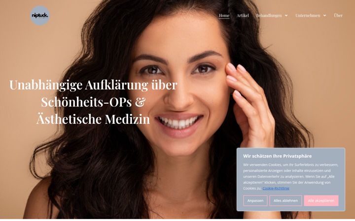 Screenshot of agathehuetter.com