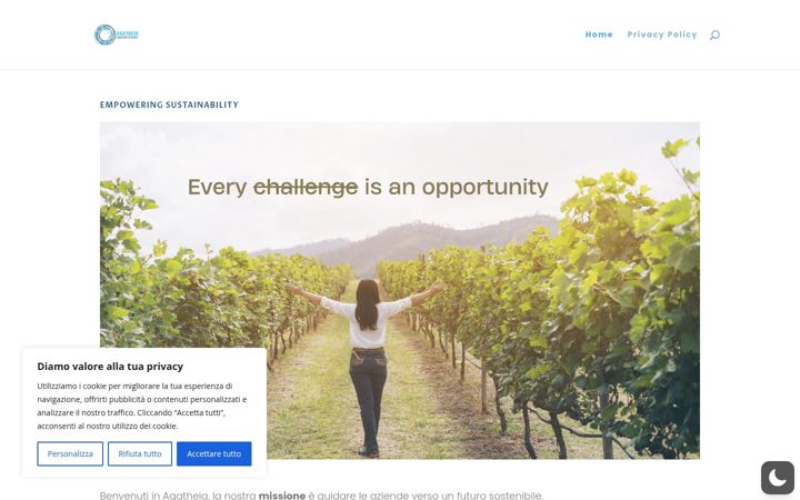 Screenshot of agatheia.eu