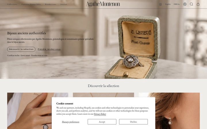 Screenshot of agathemontenon.com