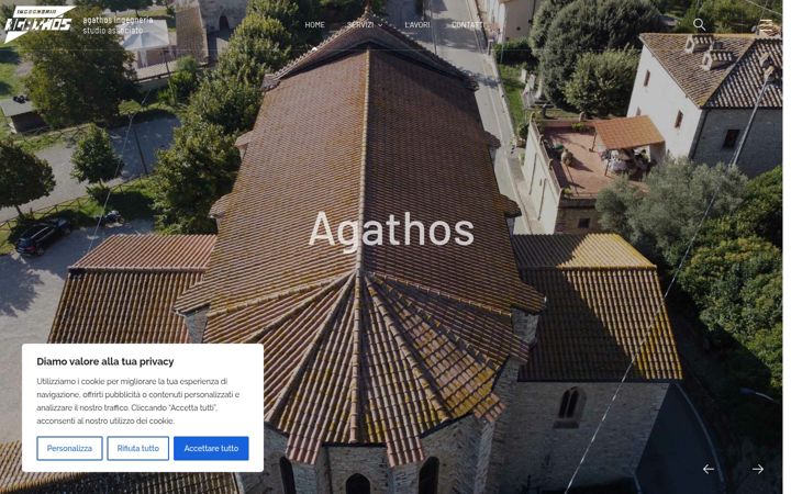 Screenshot of agathos-ingegneria.it
