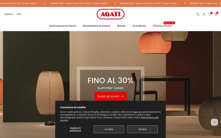 Screenshot di agati.it