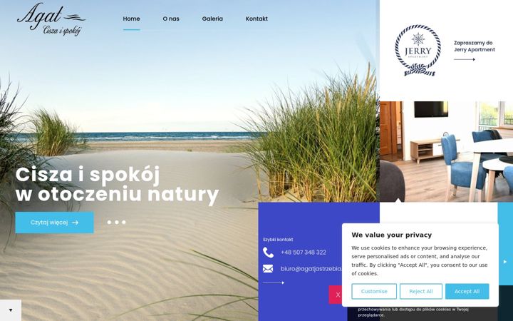 Screenshot of agatjastrzebia.pl