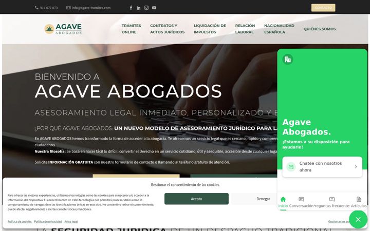 Screenshot von agave-abogados.com