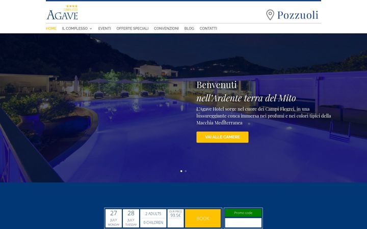 Captură de ecran a agavehotel.it