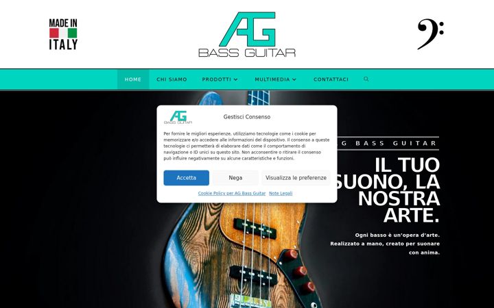 Zrzut ekranu agbassguitar.it