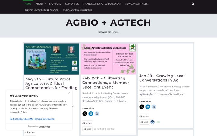 Screenshot van agbioagtech.com