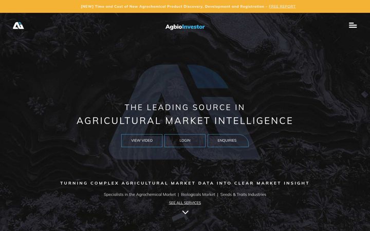 Skærmbillede af agbioinvestor.com